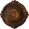 Ekena Millwork Hamilton Ceiling Medallion (Fits Canopies up to 3 3/4"), Hand-Painted Rust, 17 3/8"OD x 1 3/4"P CM17HARUS - alternate 1